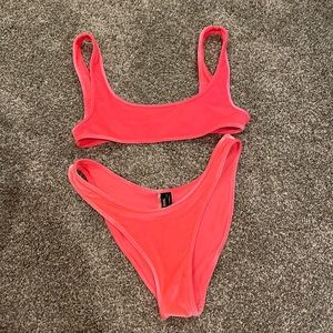 Triangl bikini hot pink XS